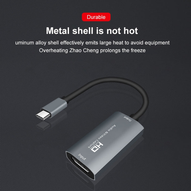 กล่องจับภาพวิดีโอและเสียง Z29A มือหญิง HDMI เป็น USB-C / Type-C ชาย, Z29A