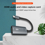 กล่องจับภาพวิดีโอและเสียง Z29A มือหญิง HDMI เป็น USB-C / Type-C ชาย, Z29A