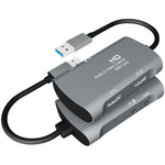 กล่องจับภาพวิดีโอและเสียง Z30 มือหญิง HDMI + ไมโครโฟน เป็น HDMI หญิง + เสียง + USB 2.0, Z30