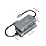 กล่องจับภาพวิดีโอและเสียง Z30A มือหญิง HDMI + ไมโครโฟน เป็น HDMI หญิง + เสียง + USB-C / Type-C, Z30A