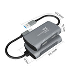 กล่องจับภาพวิดีโอและเสียง Z31 มือหญิง HDMI เป็น HDMI หญิง + เสียง + USB 2.0, Z31