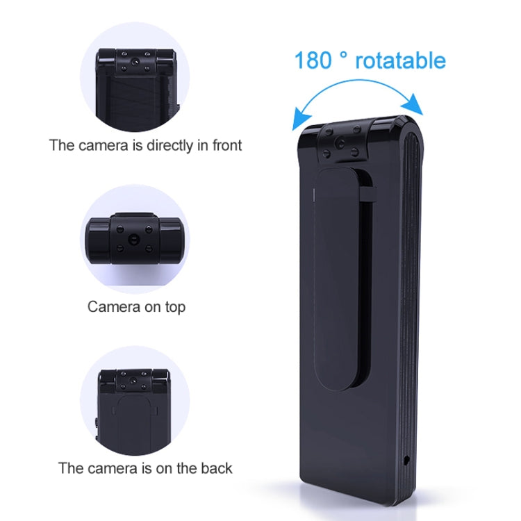 ปากกาบันทึกวิดีโอกล้อง HD 1080P ดีไซน์คลิปหลัง B19 รองรับการตรวจจับการเคลื่อนไหว / มองเห็นในที่มืดด้วยอินฟราเรด / กล้องหมุน 180 องศา / การ์ด TF / OTG