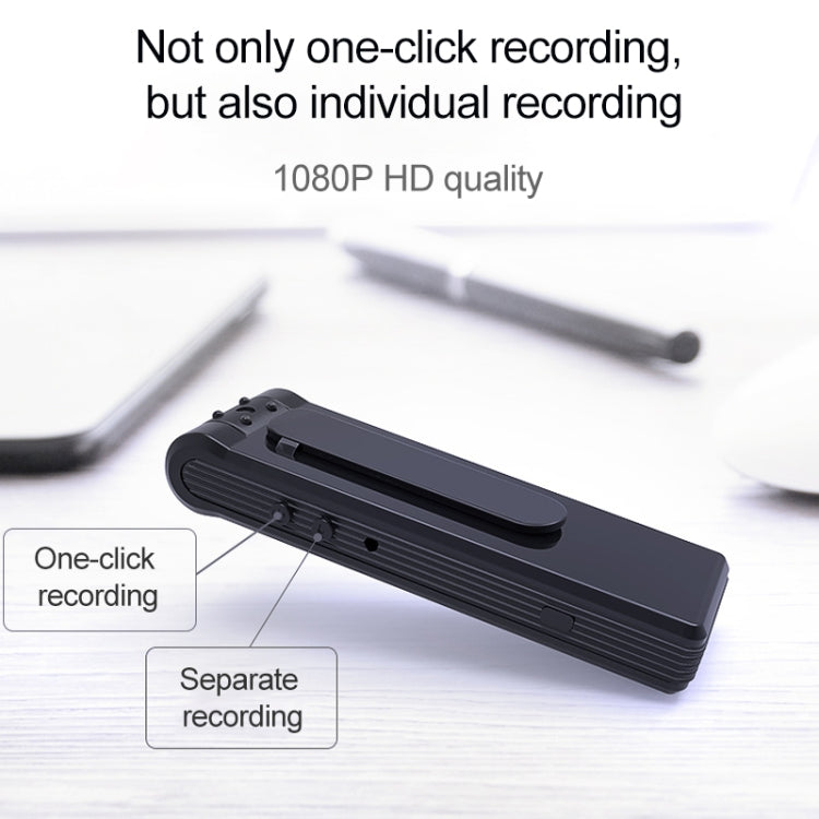 ปากกาบันทึกวิดีโอกล้อง HD 1080P ดีไซน์คลิปหลัง B19 รองรับการตรวจจับการเคลื่อนไหว / มองเห็นในที่มืดด้วยอินฟราเรด / กล้องหมุน 180 องศา / การ์ด TF / OTG