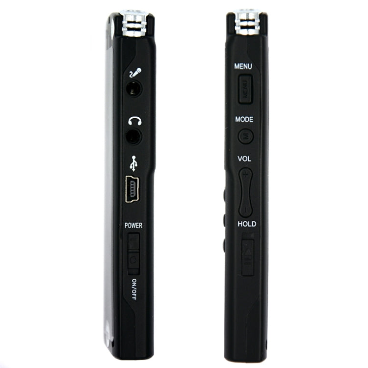 เครื่องบันทึกเสียงดิจิทัลหน้าจอขาวดำ T60 ลดเสียงรบกวนความละเอียดสูง, 16G, รองรับรูปแบบ MP3 / WAV, 16G