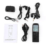 เครื่องบันทึกเสียงดิจิทัลหน้าจอขาวดำ T60 ลดเสียงรบกวนความละเอียดสูง, 16G, รองรับรูปแบบ MP3 / WAV, 16G