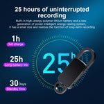S20 ปากกาบันทึกเสียงพกพาแบบพวงกุญแจ HD ลดเสียงรบกวน 64GB