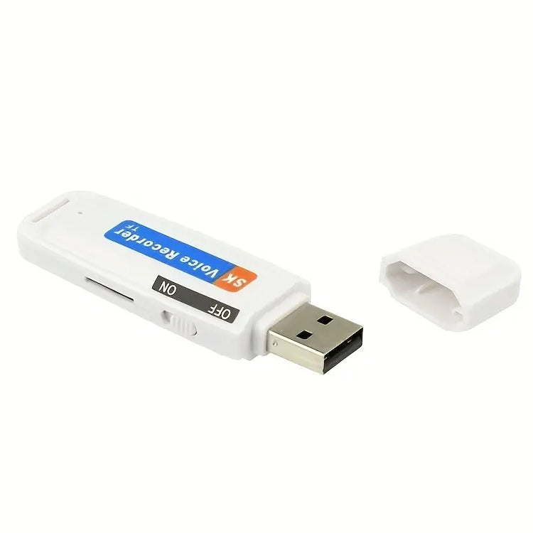 SK001 เครื่องบันทึกเสียง USB แบบพกพาชาร์จได้ ไม่มีหน่วยความจำ