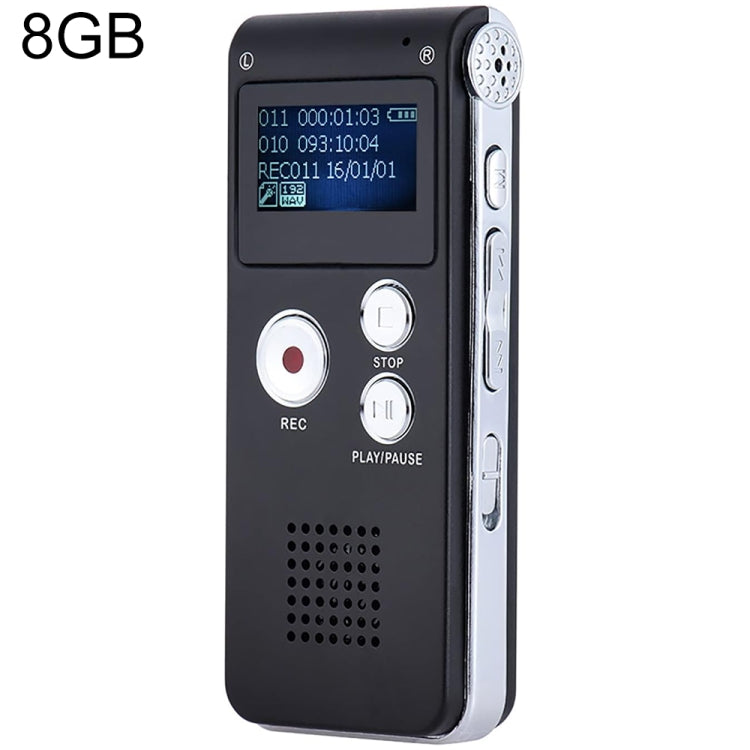 SK012 ปากกาบันทึกเสียง HD ลดเสียงรบกวน สมาร์ท สีดำ 8GB