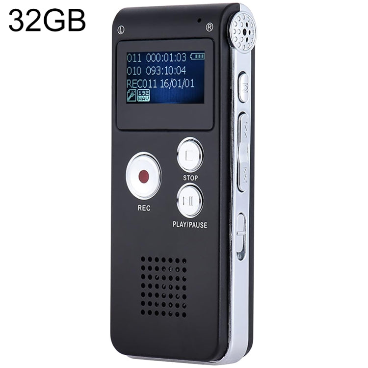 SK012 ปากกาบันทึกเสียง HD ลดเสียงรบกวน สมาร์ท สีดำ 32GB