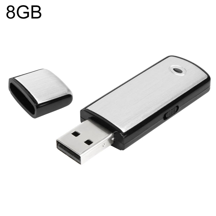 SK858 เครื่องบันทึกเสียงประชุมแบบพกพา USB ชาร์จได้ 8GB