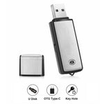 SK858 เครื่องบันทึกเสียงประชุมแบบพกพา USB ชาร์จได้ 8GB