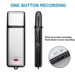 SK858 เครื่องบันทึกเสียงประชุมแบบพกพา USB ชาร์จได้ 8GB