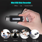 SK868 เครื่องบันทึกเสียง USB แบบพกพาชาร์จได้ 64GB