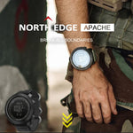 NORTH EDGE Multi-function Waterproof Outdoor Sports Electronic Smart Watch, Support Humidity Measurement / Weather Forecast / Speed Measurement, Style: Nylon Strap, Nylon Strap