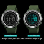 SKMEI 1426 Multifunctional Outdoor Fashion Noctilucent Waterproof Black Machine Rubber Ring Digital Watch, Black Machine Rubber Ring, 1426 Black Machine Rubber Ring