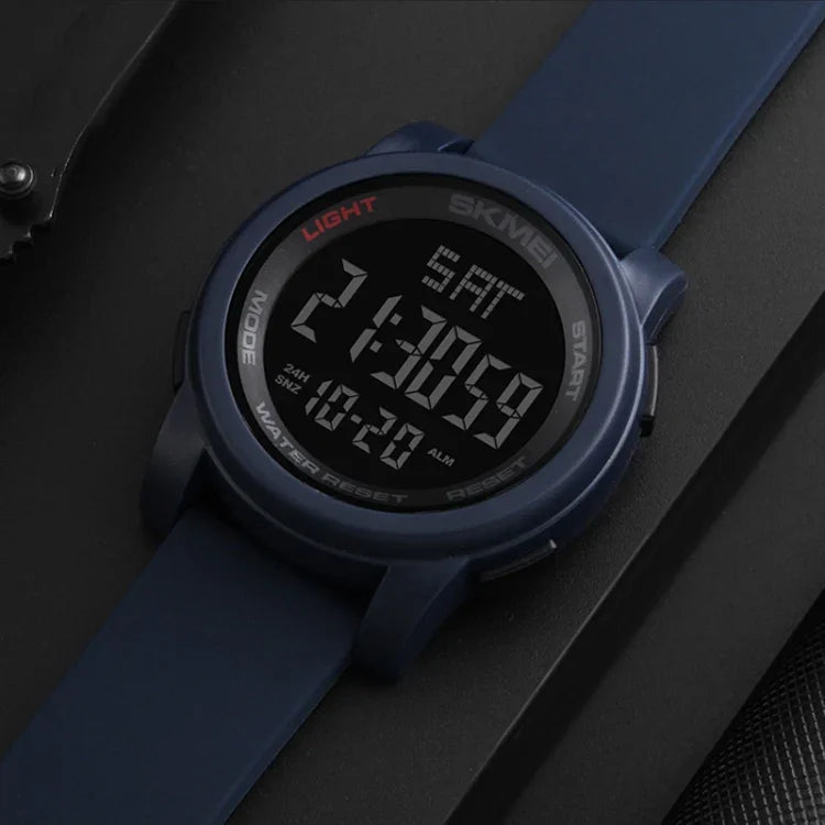 SKMEI 1257 Men Fashionable Outdoor 50m Waterproof Digital Watch Sports Wrist Watch