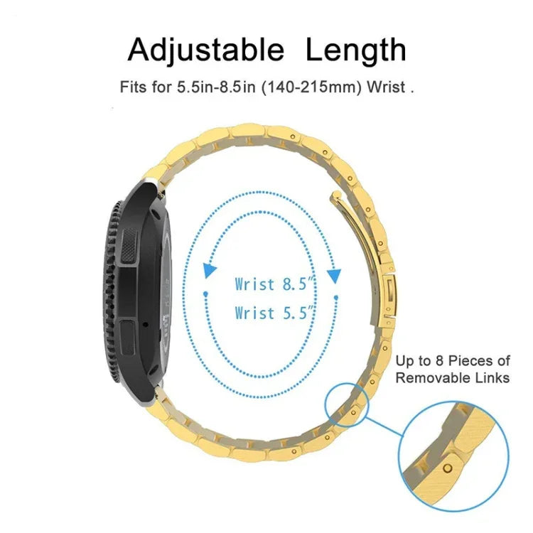 สายสแตนเลสสตีลสำหรับ Samsung Gear S3 22 มม.