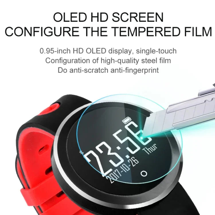 Q7 สร้อยข้อมืออัจฉริยะหน้าจอ HD OLED ขนาด 0.95 นิ้ว กันน้ำมาตรฐาน IP68 รองรับเครื่องนับก้าว / แจ้งเตือนนั่งนาน / ตรวจวัดอัตราการเต้นของหัวใจ / ตรวจวัดการนอนหลับ ใช้งานได้กับโทรศัพท์ Android และ iOS