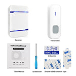 N15K-1T1-B กริ่งประตูไร้สาย IP55 กันน้ำ 110dB ประหยัดพลังงาน WiFi พร้อมไฟกลางคืน, เพลงให้เลือก 53 เพลง, ระยะรับสัญญาณ: 300ม., N15K-1T1-B สีขาว, N15K-1T1-B สีดำ