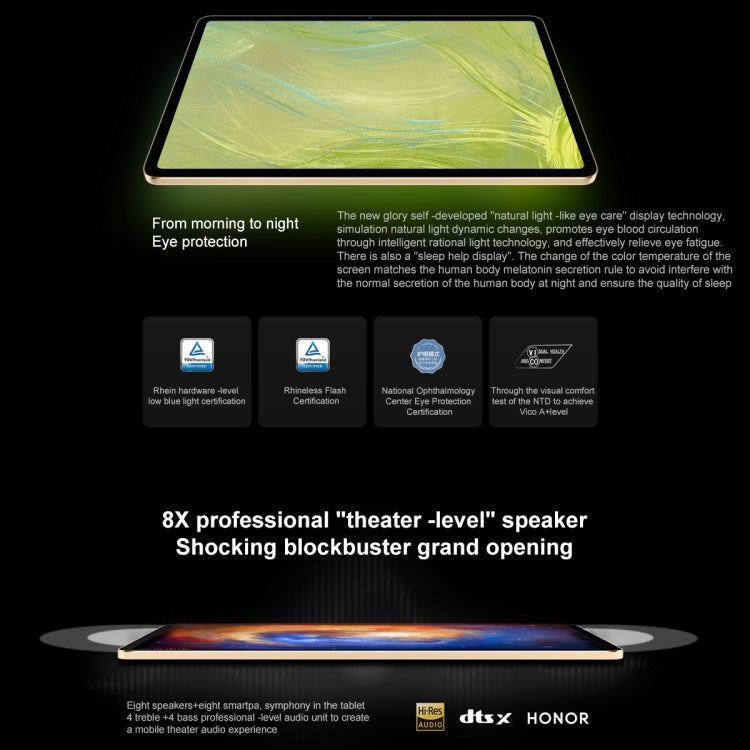 MagicOS 7.0 Dimensity 8100 Octa Core, ลำโพง 8 ตัว แบตเตอรี่ขนาดใหญ่ 10050mAh ไม่รองรับ Google 8GB+128GB