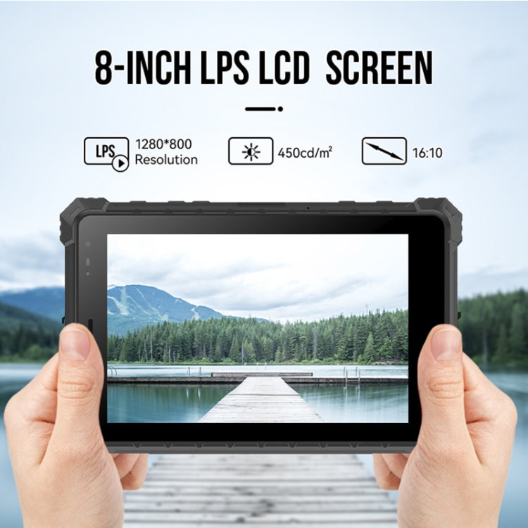 กันน้ำ IP68 กันกระแทก กันฝุ่น, Android 10.0 MT6771 Octa Core, รองรับ GPS/WiFi/BT/NFC, ปลั๊ก UK, 8 นิ้ว 4GB+64GB