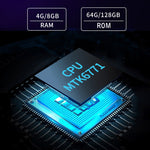 กันน้ำ IP68 กันกระแทก กันฝุ่น, Android 10.0 MT6771 Octa Core, รองรับ GPS/WiFi/BT/NFC, ปลั๊ก UK, 8 นิ้ว 4GB+64GB