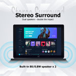 Windows 10, Intel Celeron J3455 Quad Core, รองรับการ์ด TF, HDMI, Bluetooth และ WiFi สองย่านความถี่, ไม่มีคีย์บอร์ด, N4000 4-Core 8GB+128GB