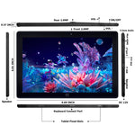 Windows 10, Intel Celeron J3455 Quad Core, รองรับการ์ด TF & HDMI & Bluetooth & Dual WiFi, พร้อมคีย์บอร์ด, N4000 4-Core 8GB+128GB พร้อมคีย์บอร์ด