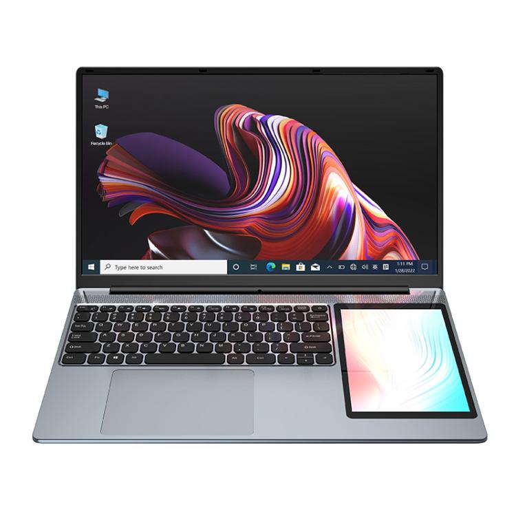 UNIWA ULAP Q15ZR แล็ปท็อป, 8GB+512GB, หน้าจอคู่ 15.6 นิ้ว และ 7 นิ้ว Windows 11 Intel Alder Lake N100 Octa Core, ปลั๊ก AU, 8GB+512GB