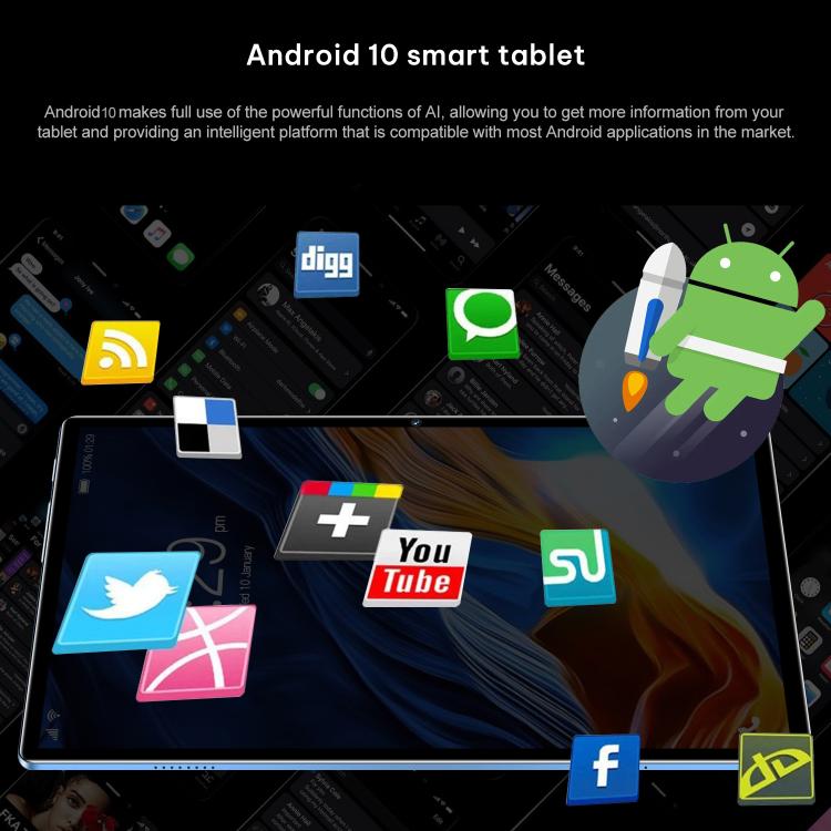 Android 10.0 MTK6750 Octa Core 1.8GHz, ซิมคู่, รองรับ GPS, OTG, WiFi, BT, 4GB+64GB, MTK6750 4GB+64GB