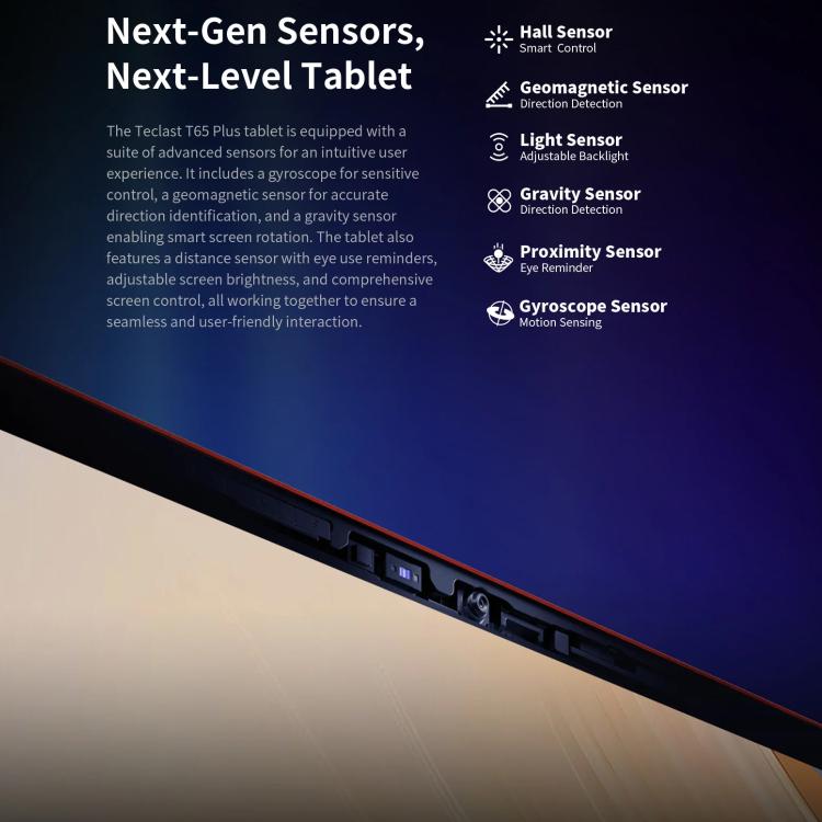 แท็บเล็ต Teclast T65 Plus 4G LTE, 8GB+256GB, 13.4 นิ้ว Android 15 MediaTek Helio G99 Octa Core, รองรับซิมคู่, T65 Plus