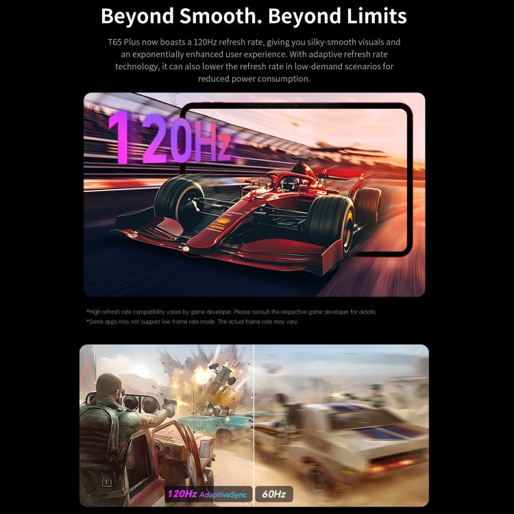 แท็บเล็ต Teclast T65 Plus 4G LTE, 8GB+256GB, 13.4 นิ้ว Android 15 MediaTek Helio G99 Octa Core, รองรับซิมคู่, T65 Plus