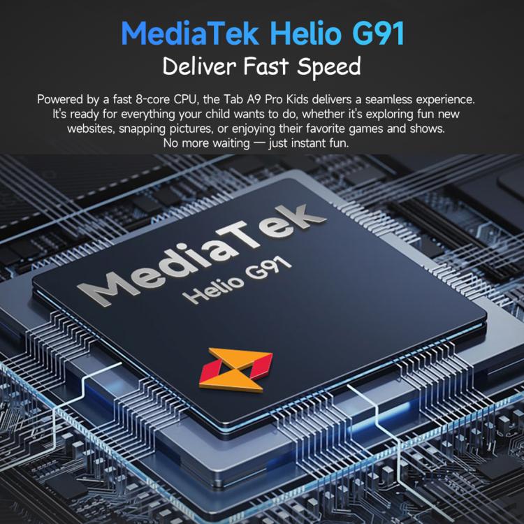 แท็บเล็ตสำหรับเด็ก Ulefone Tab A10 Pro, 6GB+128GB, หน้าจอ 8.68 นิ้ว Android 15 MediaTek Helio G91 Octa Core 4G Network, ปลั๊ก EU
