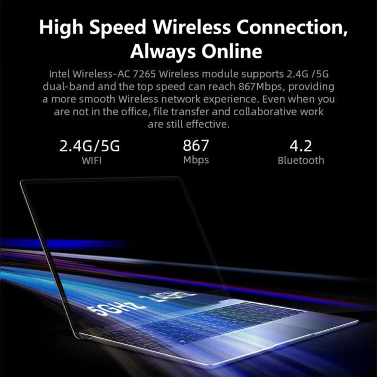 Windows 10 Home, Intel Core i5-8259U ควอดคอร์ 2.3GHz-3.8GHz, รองรับ WiFi สองย่านความถี่ / บลูทูธ / ขยายการ์ด TF (สีเทาเข้ม), i5-8259U 8GB+512GB
