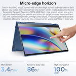 Windows 10 Professional Edition, Intel Core i5-1135G7 Quad Core ความเร็วสูงสุด 4.2GHz, รองรับ WiFi 6, บลูทูธ และ HDMI, ปลั๊กสหรัฐอเมริกา (สีน้ำเงิน), Yoga 1JCD Core i5