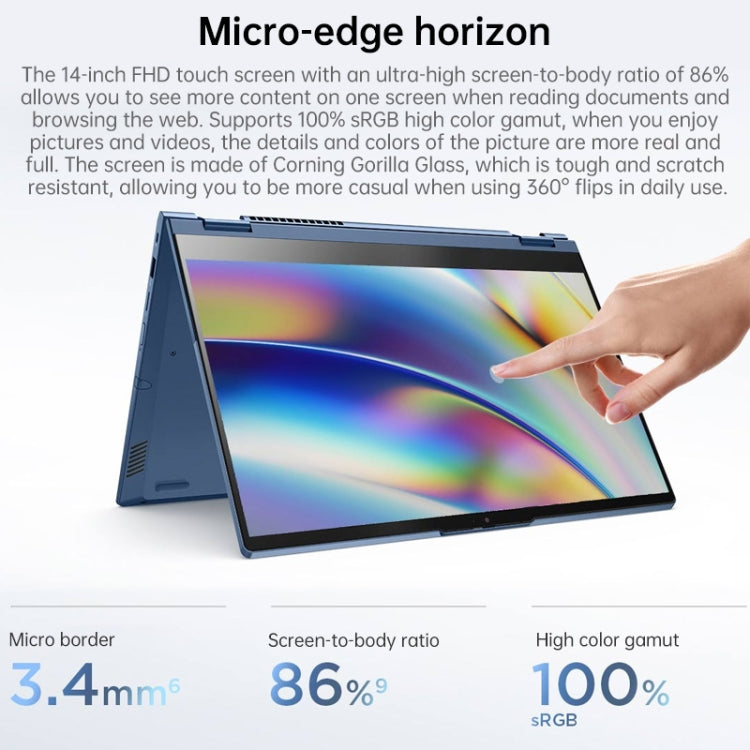 Windows 10 Professional Edition, Intel Core i5-1135G7 Quad Core ความเร็วสูงสุด 4.2GHz, รองรับ WiFi 6, บลูทูธ และ HDMI, ปลั๊กสหรัฐอเมริกา (สีน้ำเงิน), Yoga 1JCD Core i5