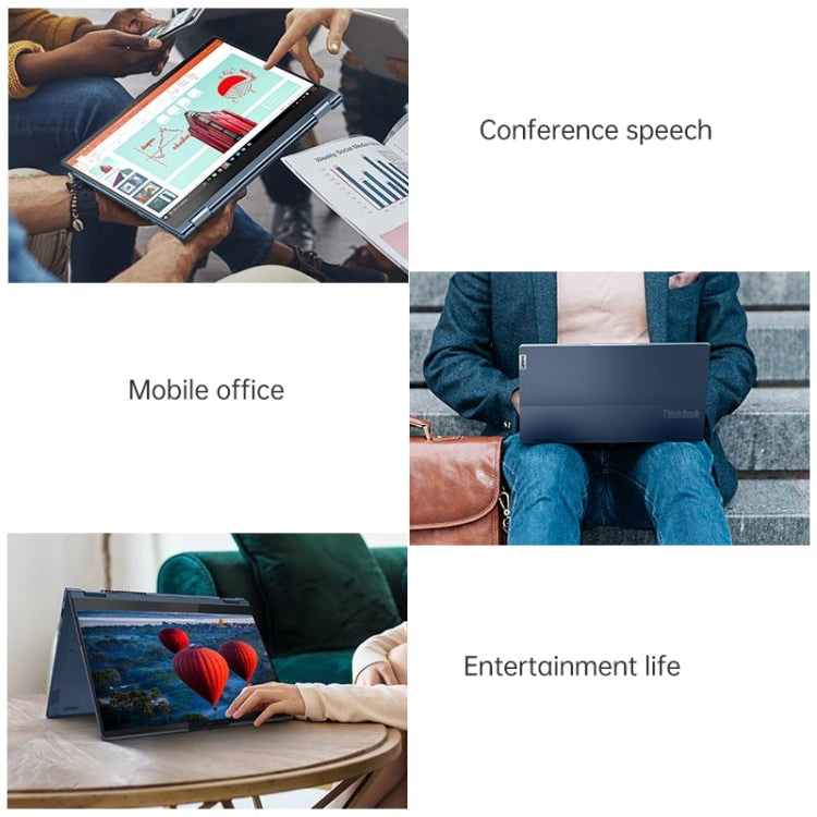 Windows 10 Professional Edition, Intel Core i5-1135G7 Quad Core ความเร็วสูงสุด 4.2GHz, รองรับ WiFi 6, บลูทูธ และ HDMI, ปลั๊กสหรัฐอเมริกา (สีน้ำเงิน), Yoga 1JCD Core i5