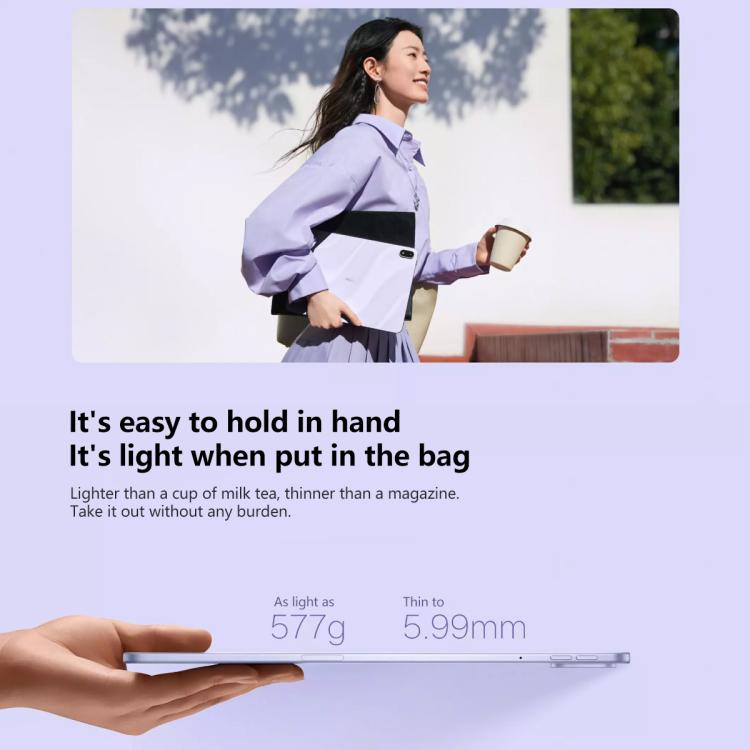 แท็บเล็ต OPPO Pad 5 ขนาด 12.1 นิ้ว, 12GB+256GB, ColorOS 16.0 MediaTek Dimensity 9400+ Octa Core, 12GB+256GB