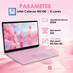 GXMO T152J แล็ปท็อป 15.6 นิ้ว, ไม่มีหน่วยความจำ, Windows 11 Pro Intel Celeron N5100 Quad Core, รองรับสแกนลายนิ้วมือปลดล็อก, ปลั๊ก US, ไม่มีหน่วยความจำ, ปลั๊ก US
