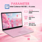 GXMO T152J แล็ปท็อป 15.6 นิ้ว, 16GB+512GB, Windows 11 Pro Intel Celeron N5100 Quad Core, รองรับสแกนลายนิ้วมือปลดล็อก, ปลั๊ก AU, 16GB+512GB, ปลั๊ก AU