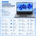 E157 15.6 inch Lightweight Laptop, 8GB+256GB, Windows 11 Intel Alder Lake N100 Quad Core, US Plug, Intel N100