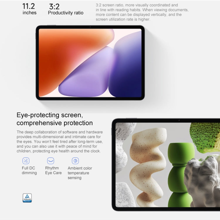 Xiaomi Pad 7 11.2 นิ้ว, 8GB+256GB, HyperOS 2 Qualcomm Snapdragon 7+ Gen3 Octa Core, 8GB+256GB