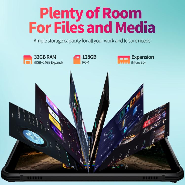 แท็บเล็ต PC กันน้ำกันกระแทก UNIWA UTAB R1040 IP67, 8GB+128GB, 10.1 นิ้ว Android 15 Mediatek MT8786 Octa Core, เครือข่าย: 4G, ปลั๊ก US, UTAB R1040