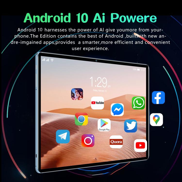 แท็บเล็ต PC BDF P70 10.1 นิ้ว 4G LTE, 6GB+128GB, Android 10 MTK6750 Octa Core, รองรับซิมคู่, ปลั๊ก US, 8GB+256GB, ปลั๊ก US