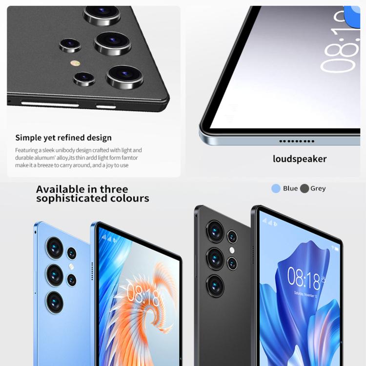 แท็บเล็ต PC BDF H39 10.1 นิ้ว 4G LTE, 4GB+64GB, Android 10 MTK6750 Octa Core, รองรับซิมคู่, ปลั๊ก US, 6GB+128GB, ปลั๊ก US