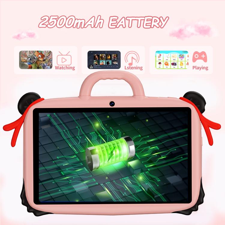 แท็บเล็ตสำหรับเด็ก BDF ขนาด 7 นิ้ว WiFi พร้อมเคสซิลิโคนรูปเนจา, 1GB+16GB, Android 8.1 MTK6735 Quad Core CPU, ปลั๊กสหรัฐอเมริกา, 3GB+32GB