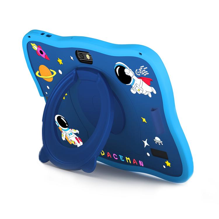 แท็บเล็ตสำหรับเด็ก BDF ขนาด 7 นิ้ว WiFi พร้อมเคสซิลิโคนรูปนักบินอวกาศ, 2GB+32GB, Android 8.1 MTK6735 Quad Core CPU, ปลั๊กสหรัฐอเมริกา, 4GB+64GB