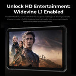 แท็บเล็ตกันกระแทก HOTWAV Tab R9 Plus IP68/IP69K, 8GB+512GB, 11 นิ้ว Android 14 Unisoc T7280 Octa Core 4G, เวอร์ชันทั่วโลกพร้อม Google Play, ปลั๊ก EU, Tab R9 Plus