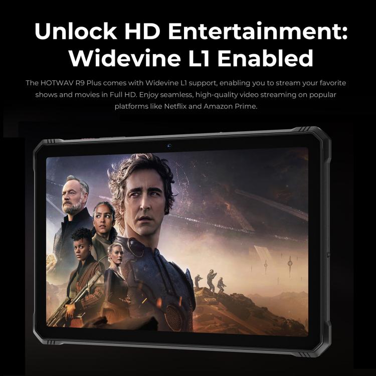 แท็บเล็ตกันกระแทก HOTWAV Tab R9 Plus IP68/IP69K, 8GB+512GB, 11 นิ้ว Android 14 Unisoc T7280 Octa Core 4G, เวอร์ชันทั่วโลกพร้อม Google Play, ปลั๊ก EU, Tab R9 Plus