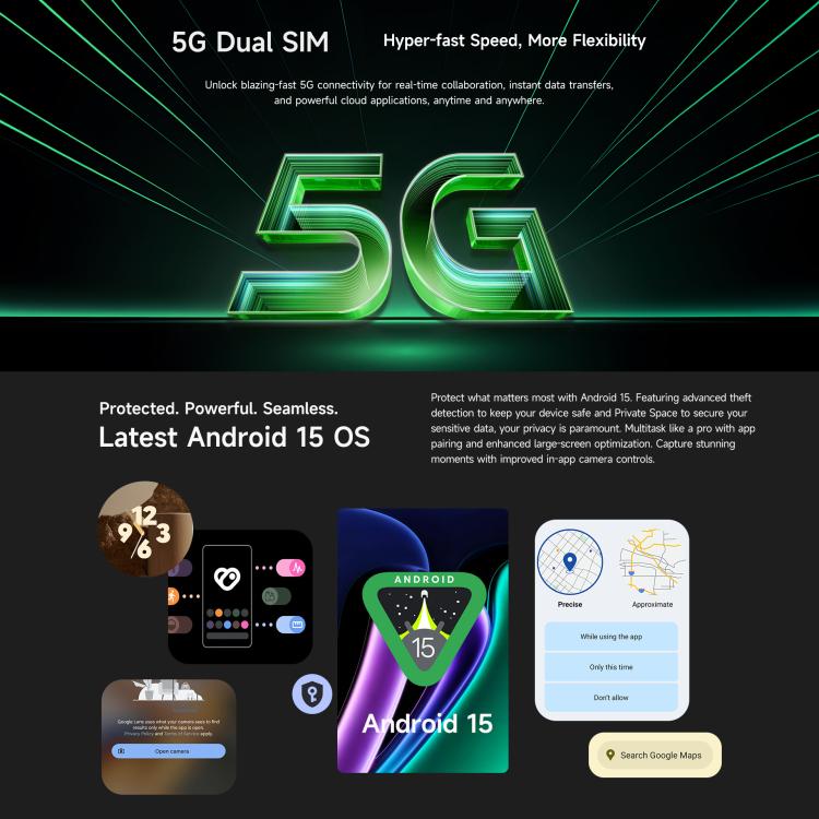 แท็บเล็ตกันกระแทก Ulefone Armor Pad 5 Pro, 12GB+512GB, 11 นิ้ว Android 15 MediaTek Dimensity 7400X Octa Core 5G, ปลั๊ก EU, Armor Pad 5 Pro